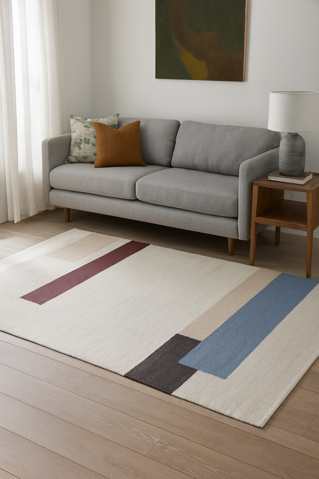 Punja Loom Flat Weave Surface Wool