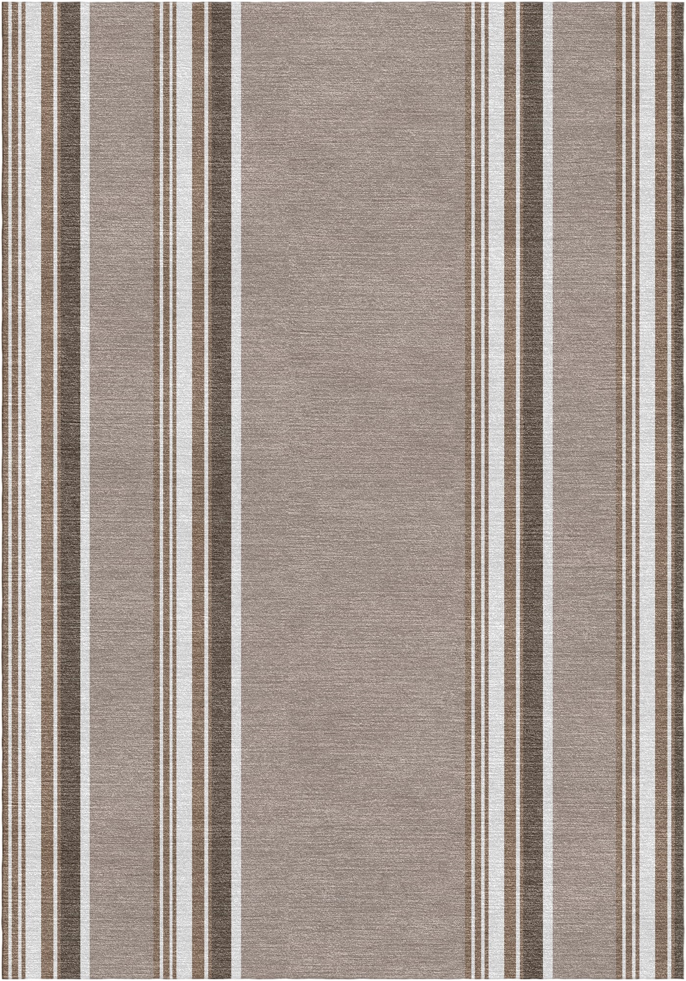 Handloom wool strips - Alfombra - Fossil Grey