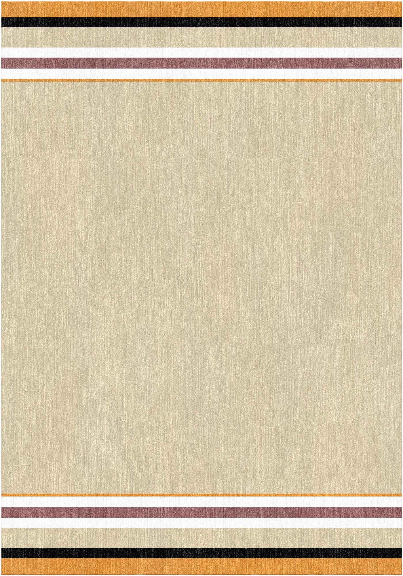 Handloom wool strips - Alfombra - Hazelnut