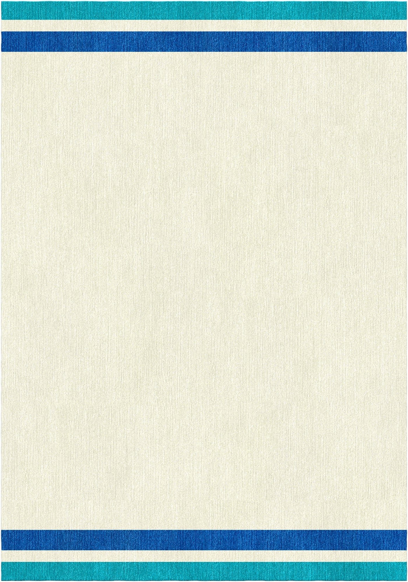 Handloom wool strips - Alfombra - White