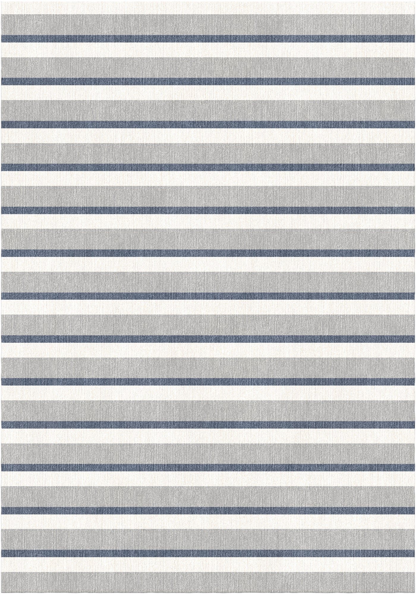 Handloom wool strips - Alfombra - Light grey