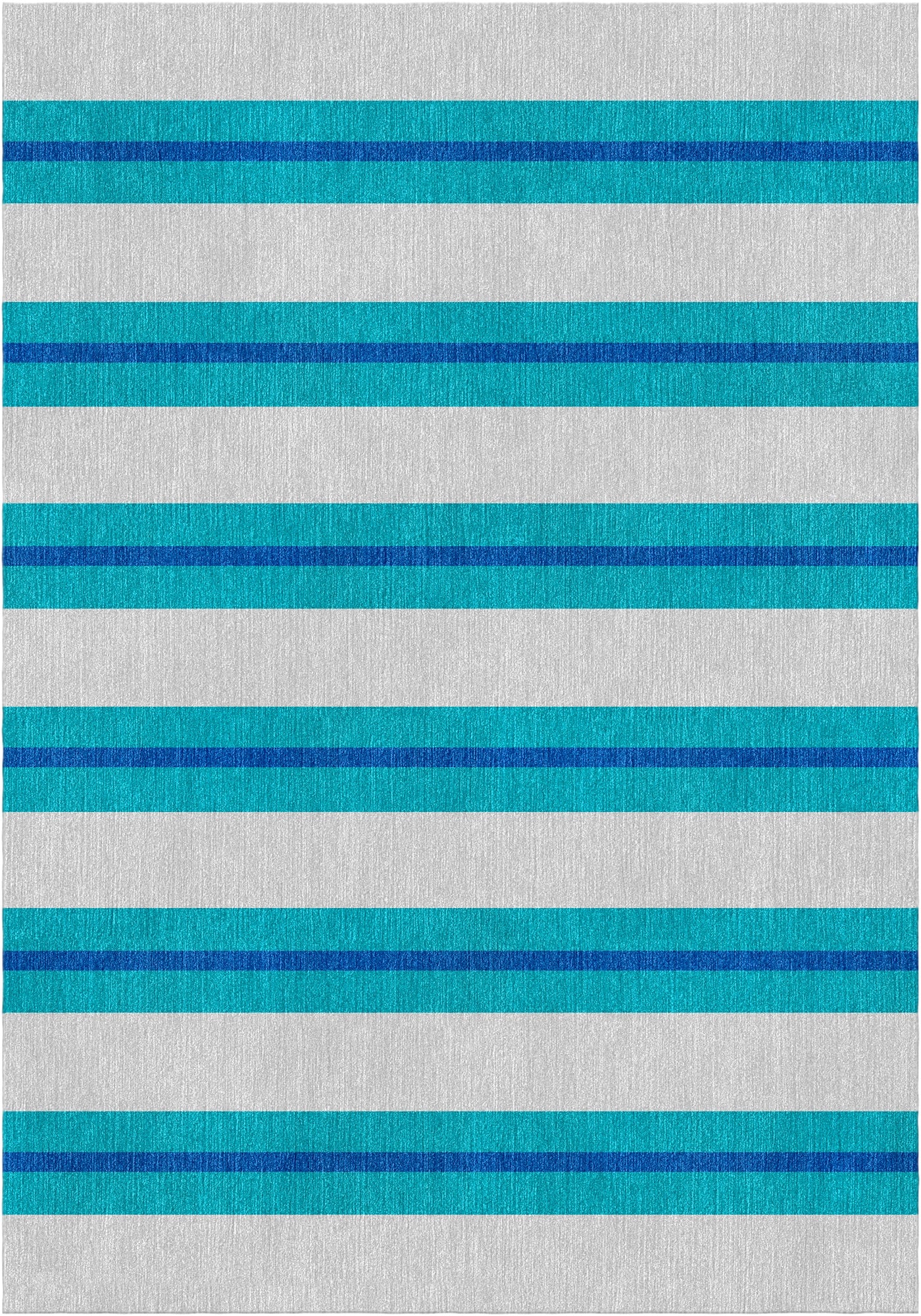 Handloom wool strips - Alfombra - Denim Blue