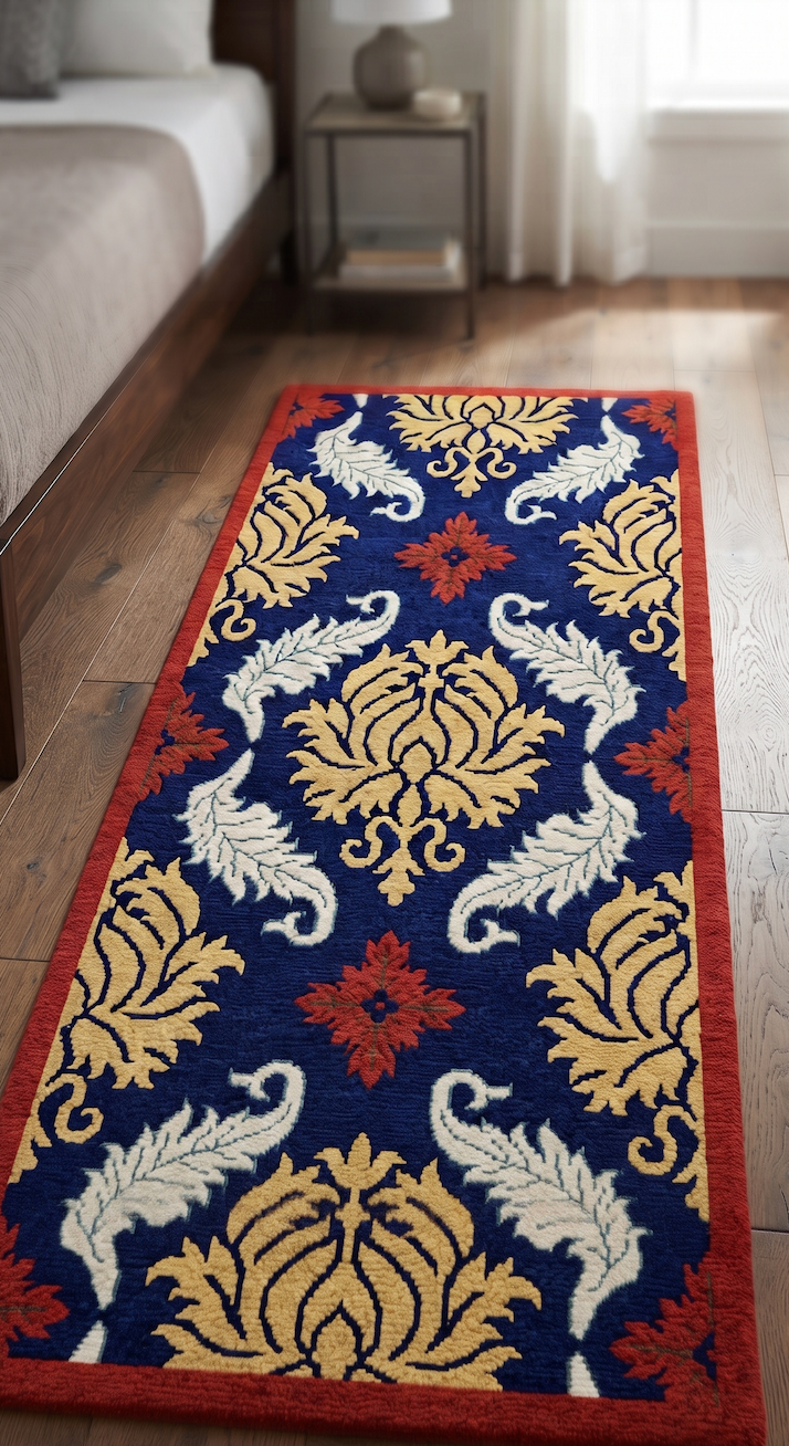 Bedside Runner - Royal Crest