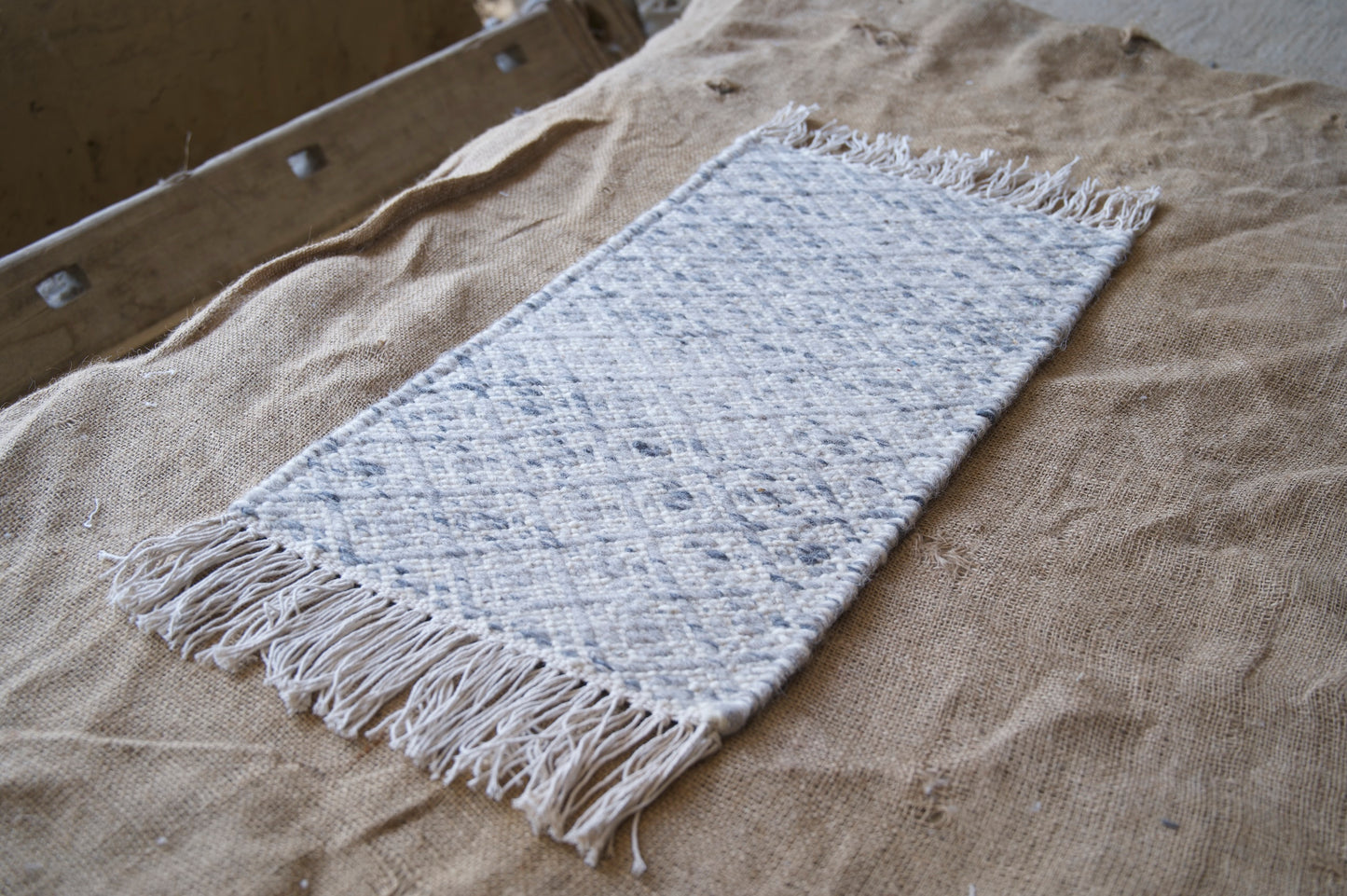 Punja Loom Flat Weave Surface Wool