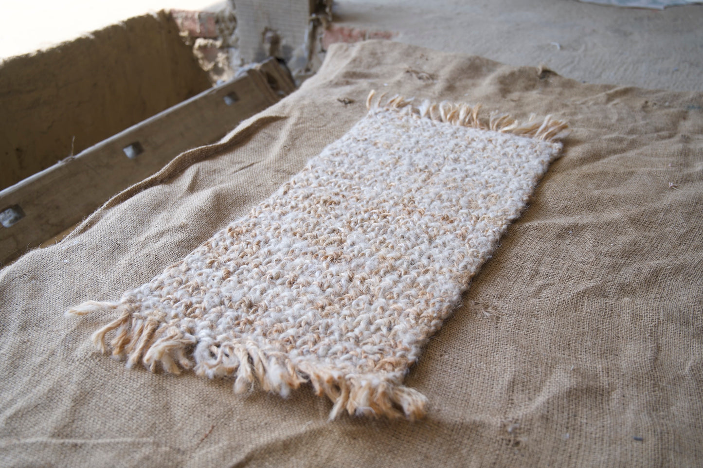 Punja Loom Flat Weave Surface Wool