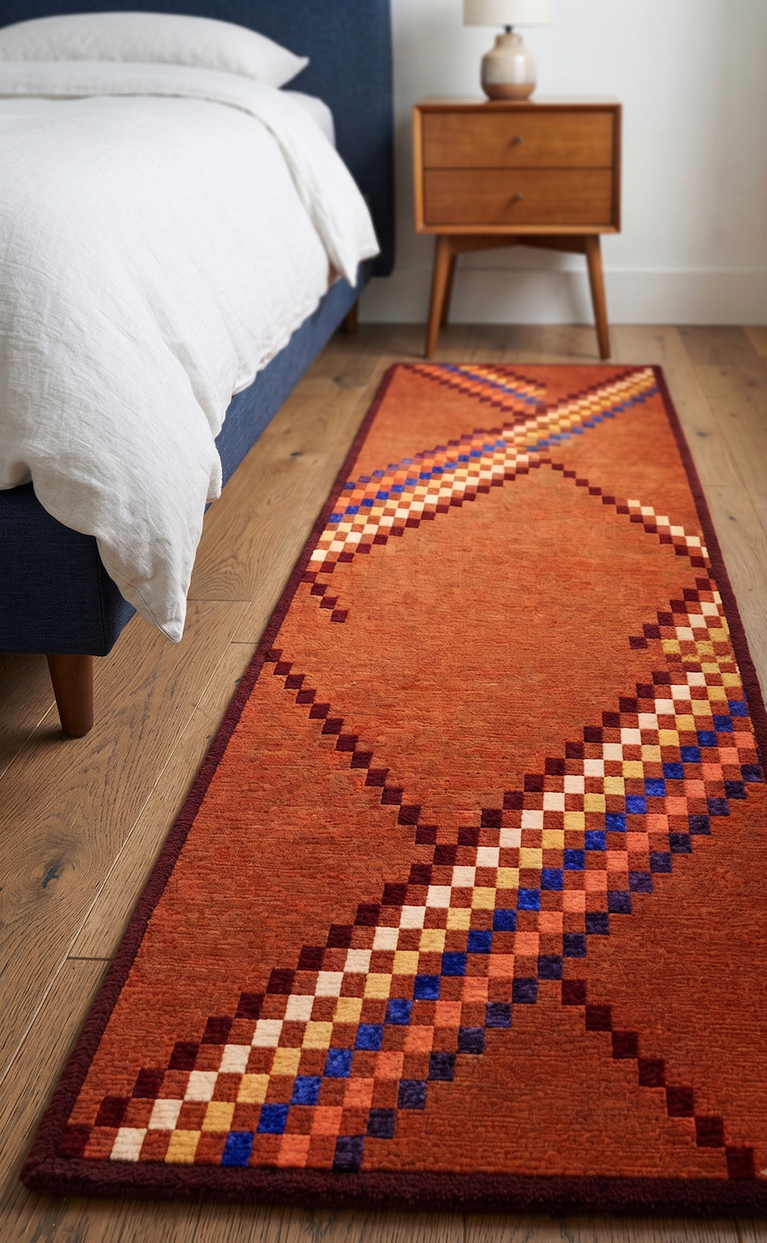 Bedside Runner - Terracotta Trail