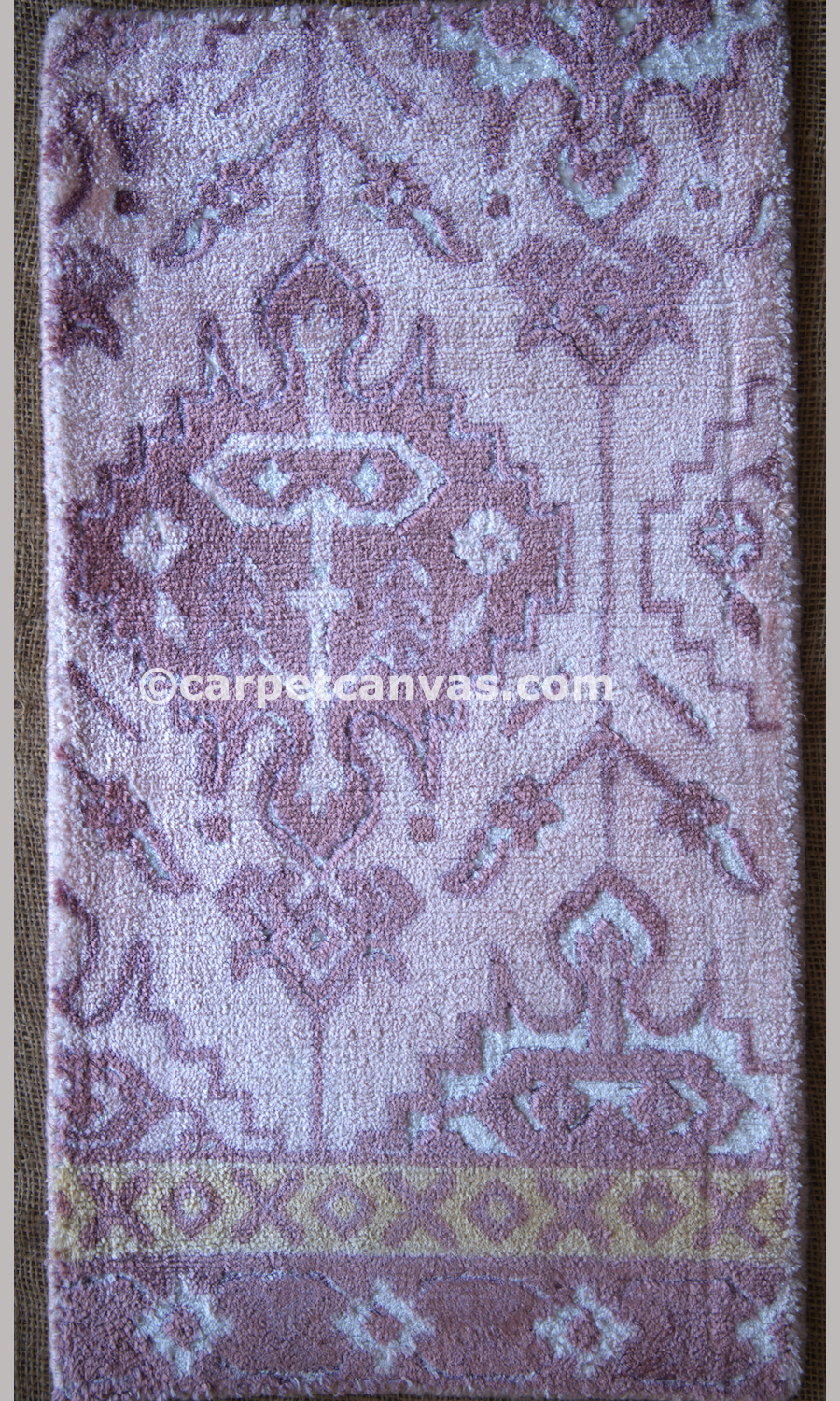 Hand Loom knotted-Surface-viscose