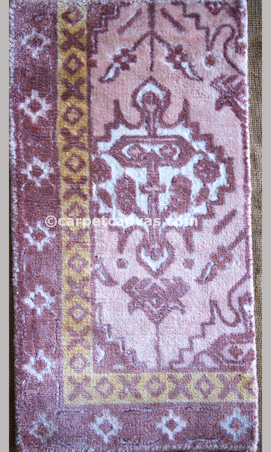 Hand Loom knotted-Surface-Viscose