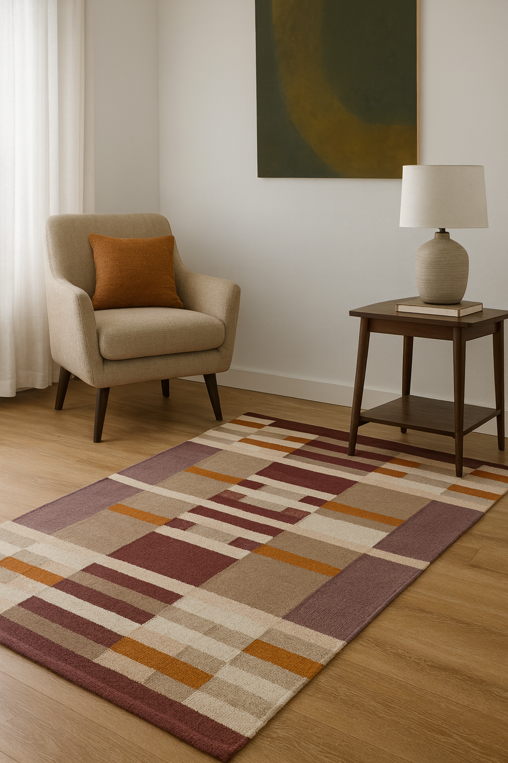 Punja Loom Flat Weave Surface Wool