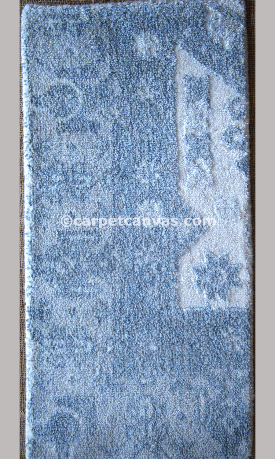 Hand Loom knotted-Surface-Wool-Viscose