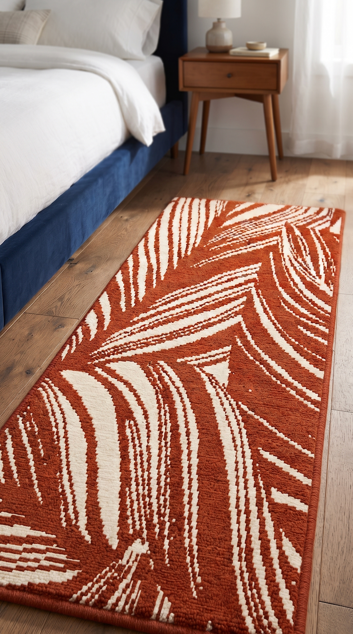 Bedside Runner - Desert Leaf