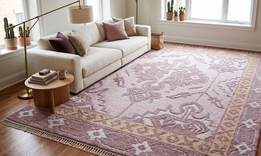 Hand Loom knotted-Surface-viscose