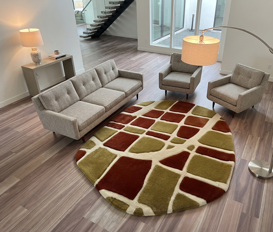 Hand Tufted Wool Shape Rug