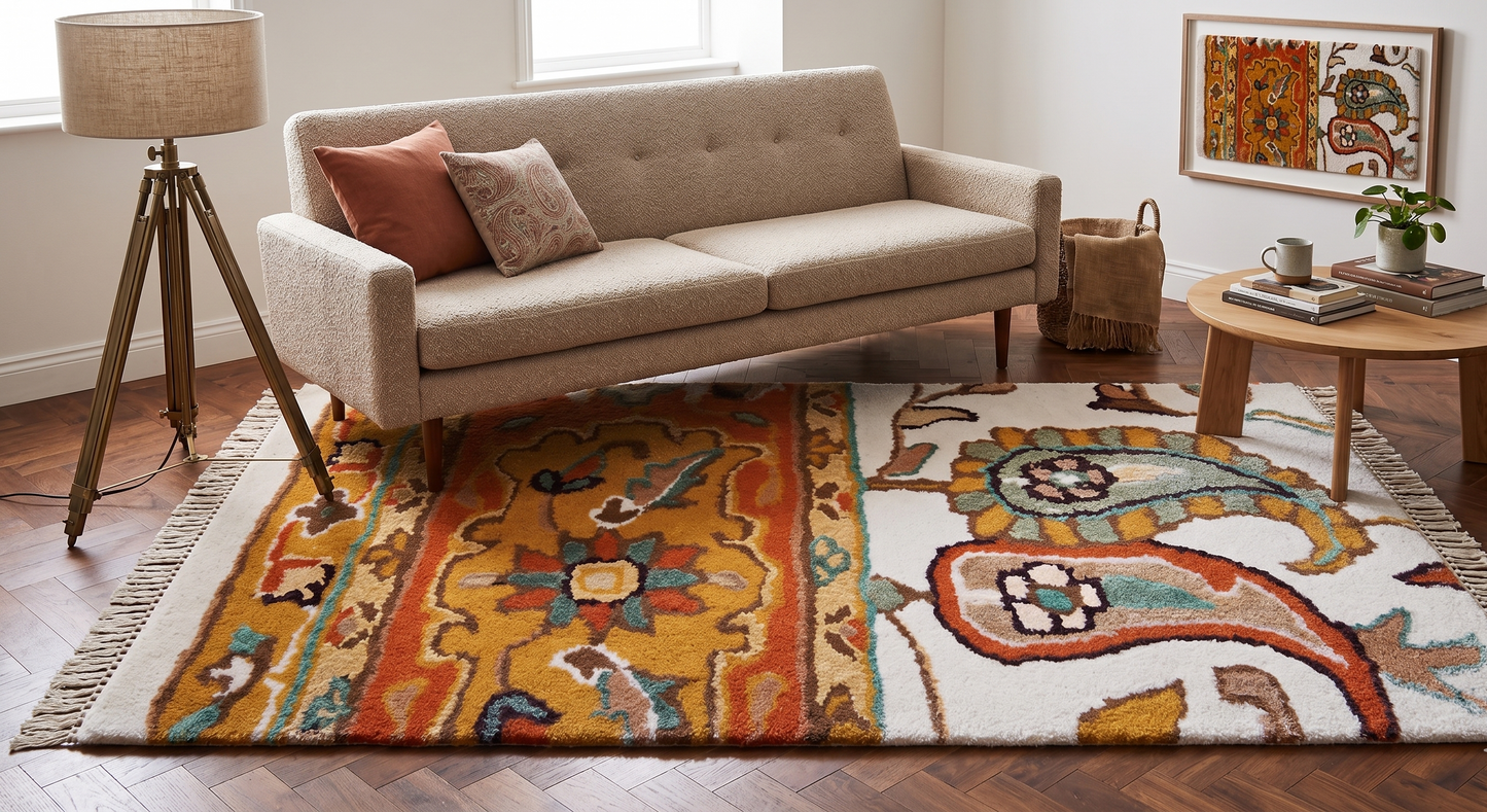 Hand Tufted-Surface-Wool & Viscose