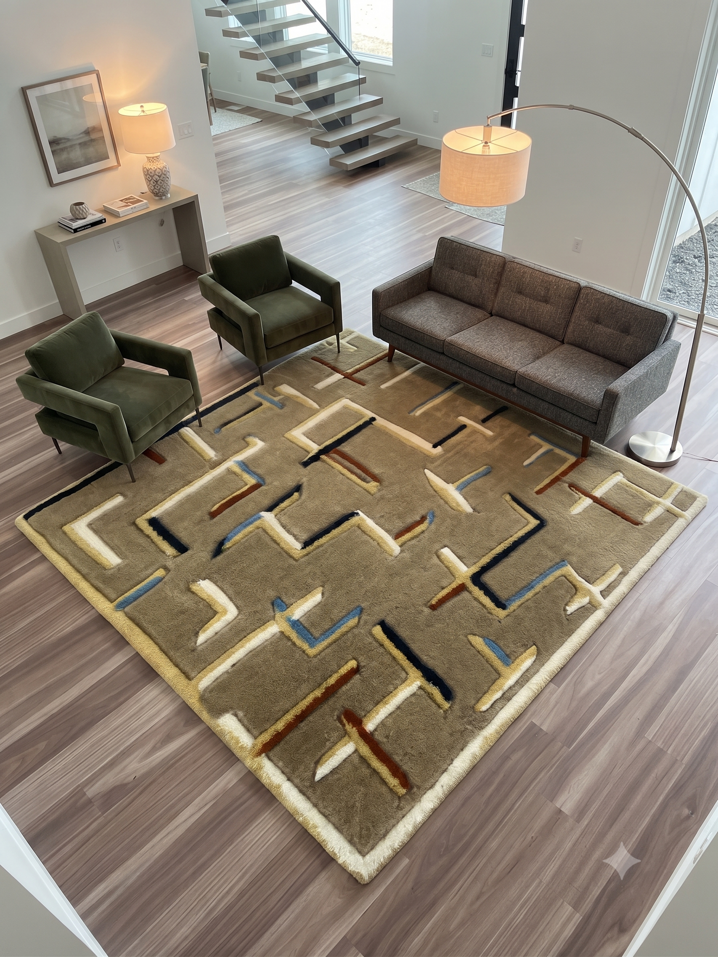 Hand Tufted Wool Shape Rug
