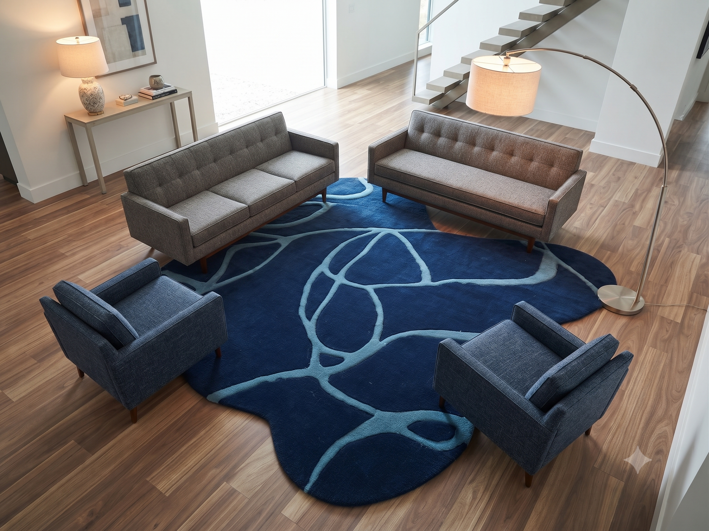 Hand Tufted Wool Shape Rug