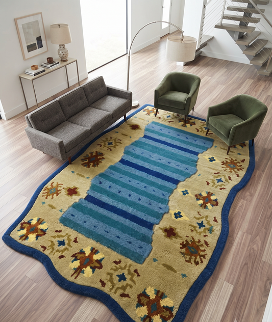 Hand Tufted Wool Shape Rug