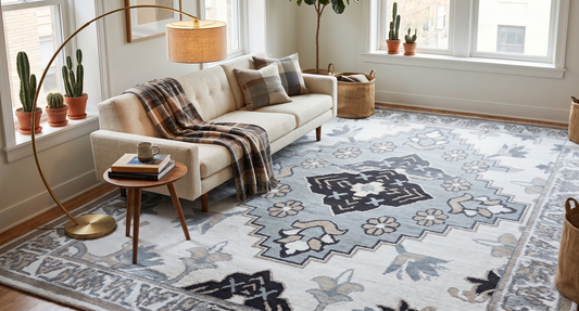 Hand Loom knotted-Surface-Viscose