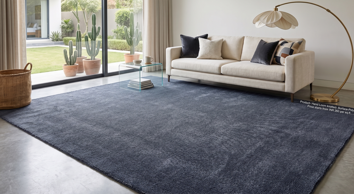 Hand Loom knotted-Surface-Polyester