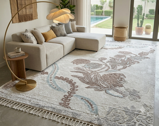 Hand Loom Knotted-Surface-Viscose
