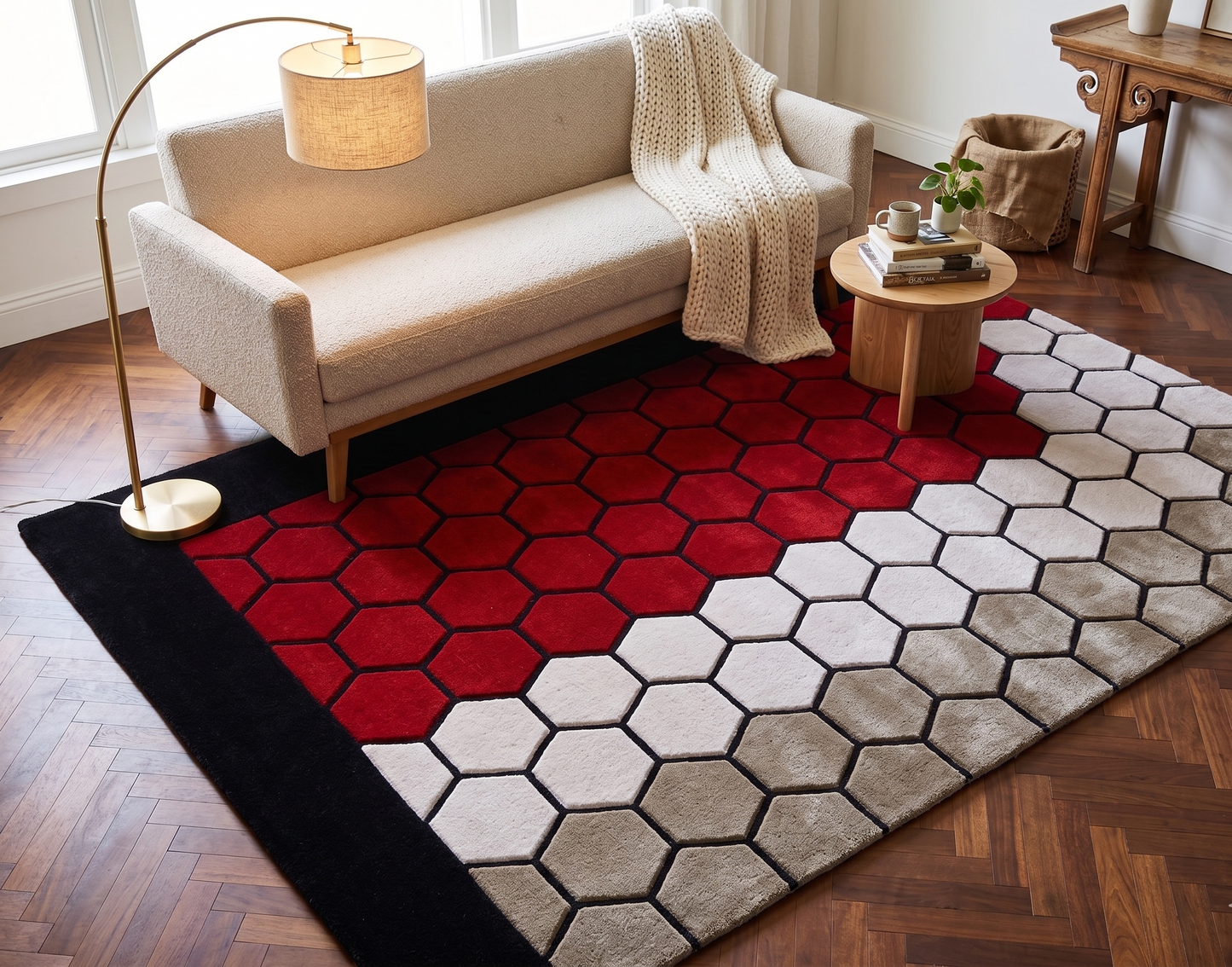 Hand Tufted-Surface-Wool-tencel
