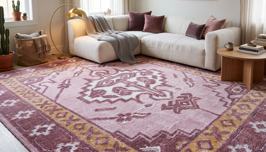 Hand Loom knotted-Surface-Viscose