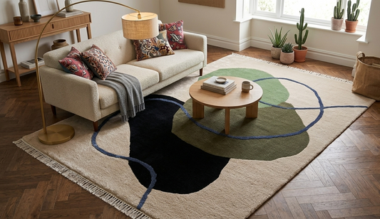 Hand Tufted-Surface-Wool & Viscose