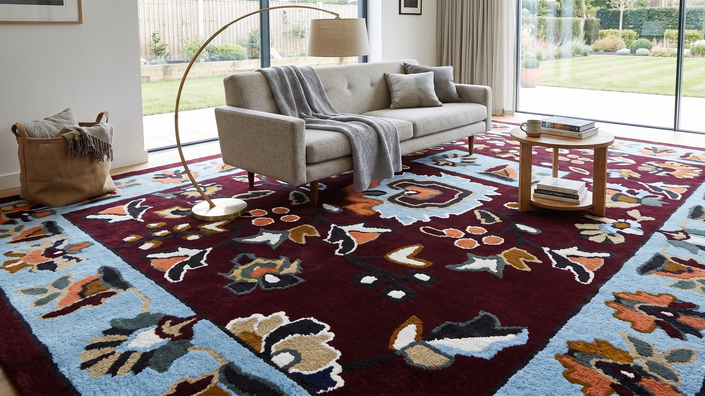 Hand Tufted-Surface-Wool & Viscose