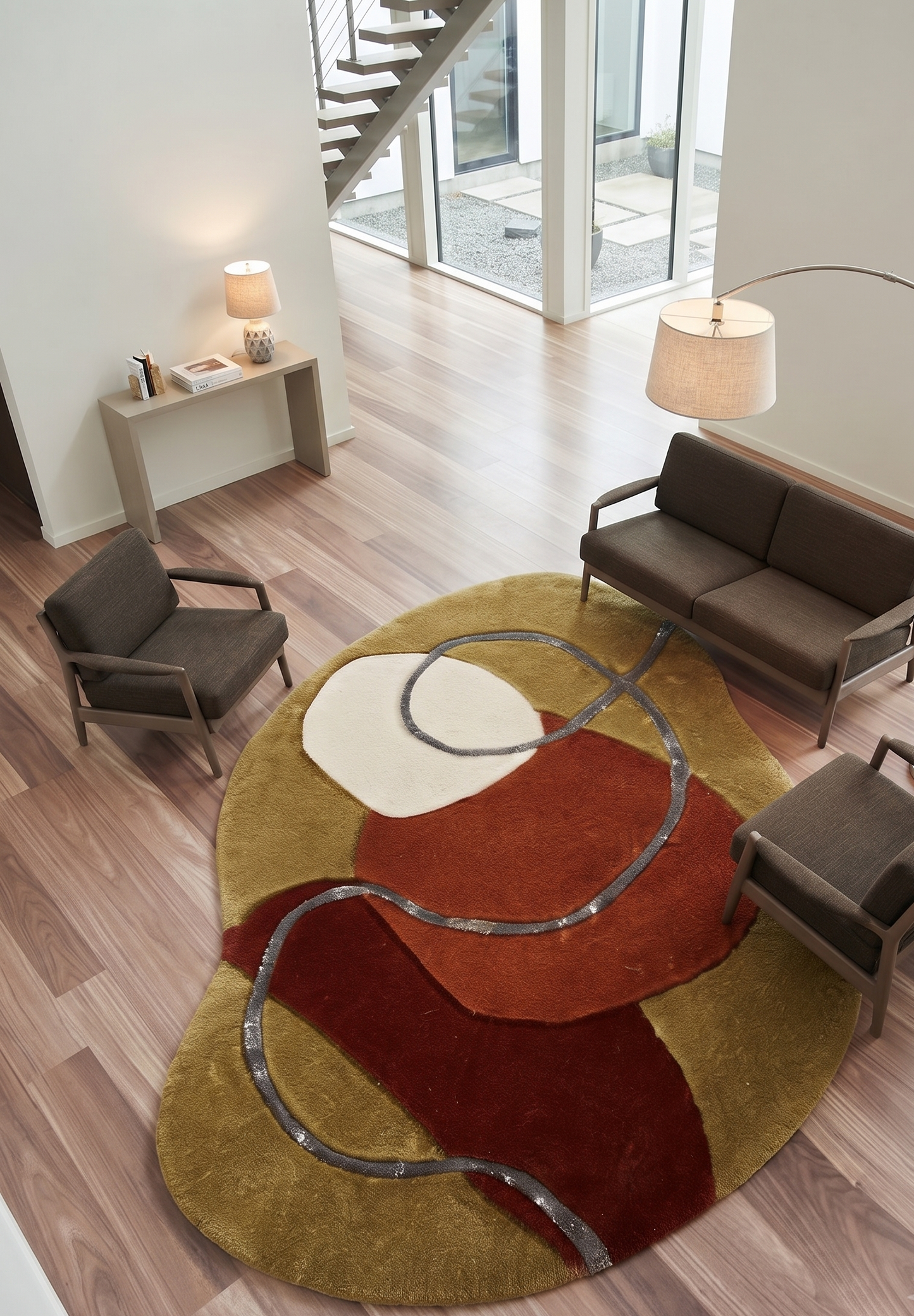 Hand Tufted Wool Shape Rug