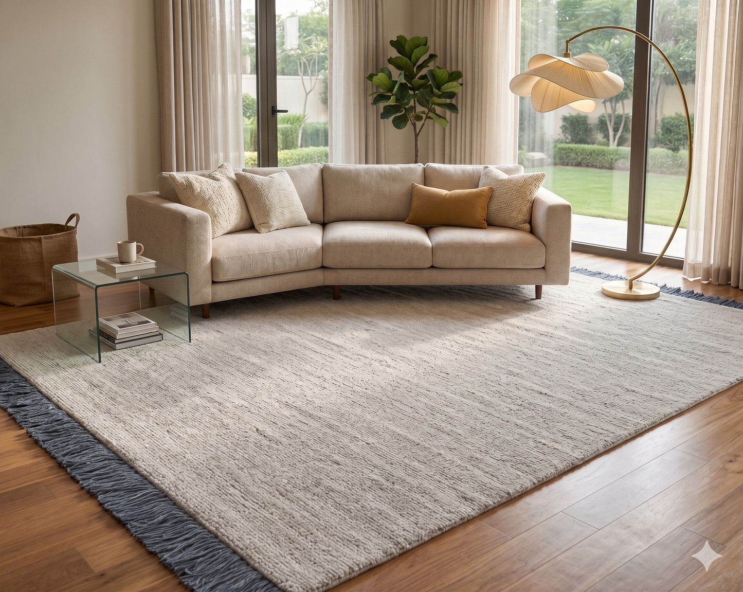 Hand Loom knotted-Surface-Wool