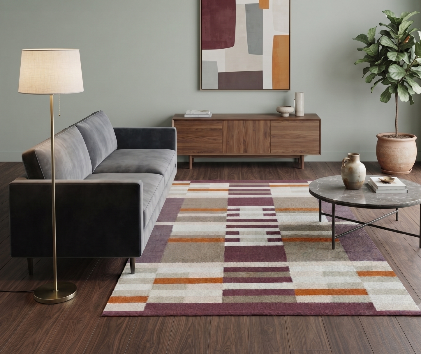 Punja Loom Flat Weave Surface Wool