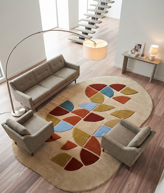 Hand Tufted Wool Shape Rug
