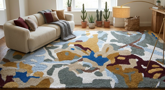 Hand Tufted-Surface-Wool & Viscose