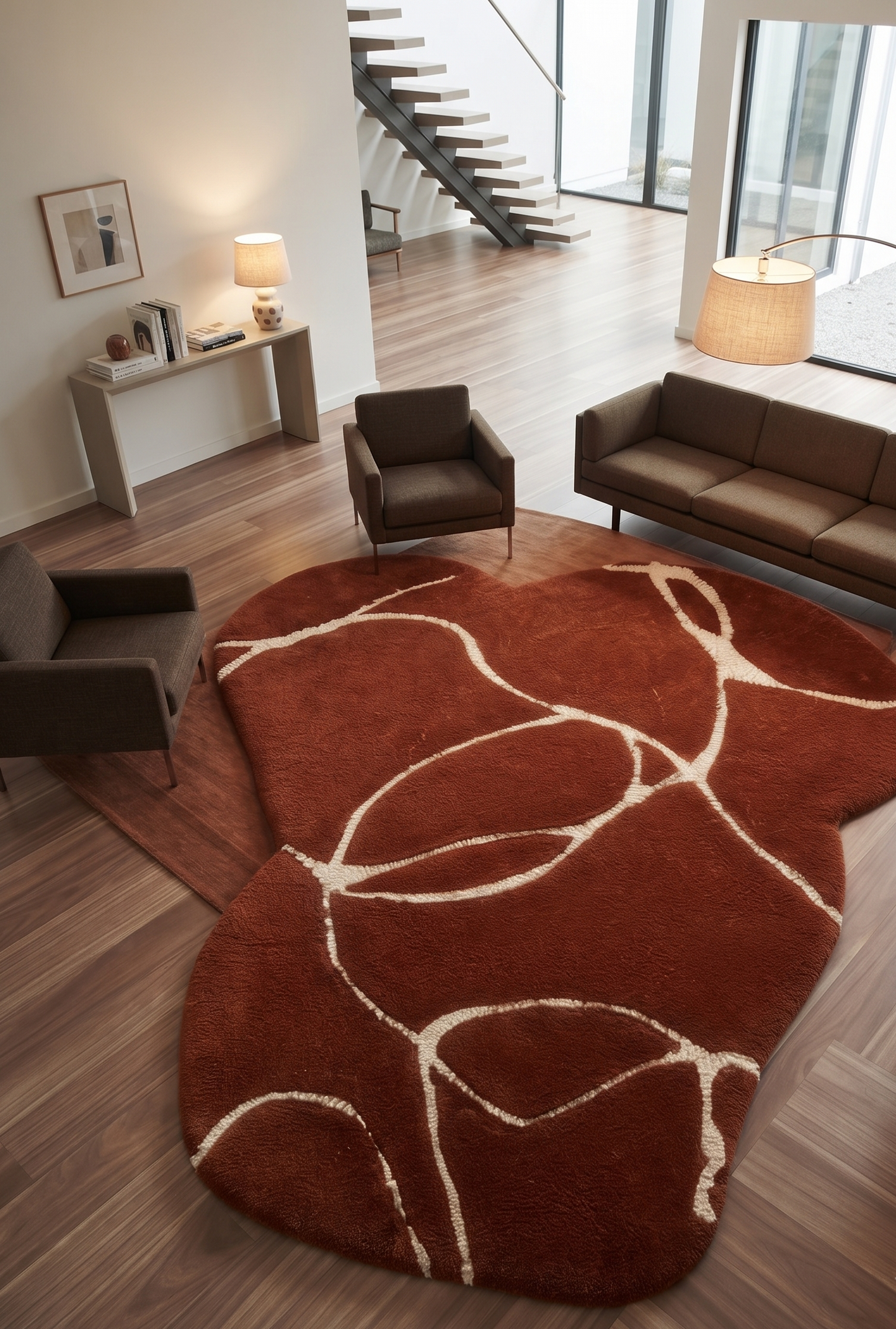 Hand Tufted Wool Shape Rug