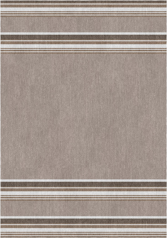 Handloom wool strips - Alfombra - Steel Grey