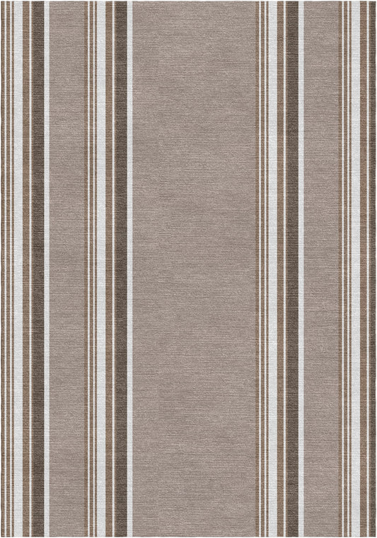 Handloom wool strips - Alfombra - Fossil Grey