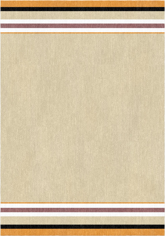 Handloom wool strips - Alfombra - Hazelnut
