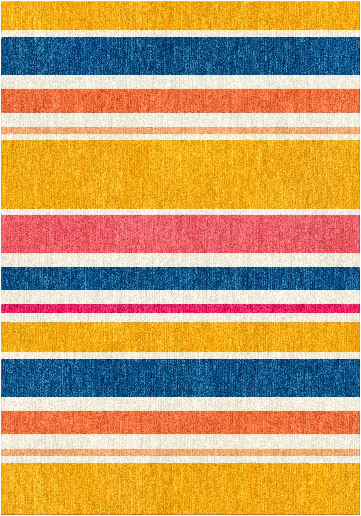 Handloom wool strips - Alfombra - Amberi