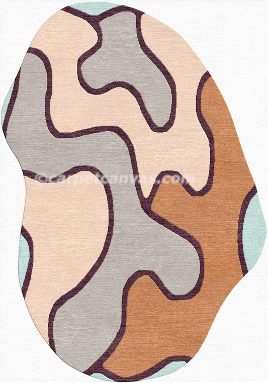 Hand tufted wool rug - Emma