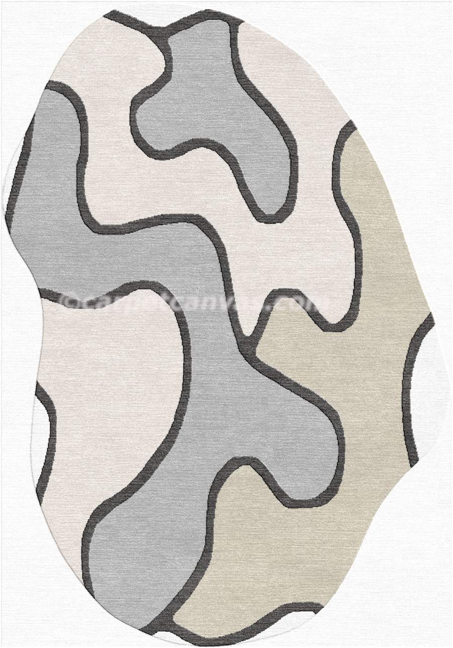 Hand tufted wool rug - Emma