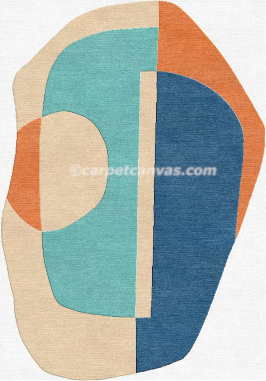 Hand tufted wool rug - Platinum