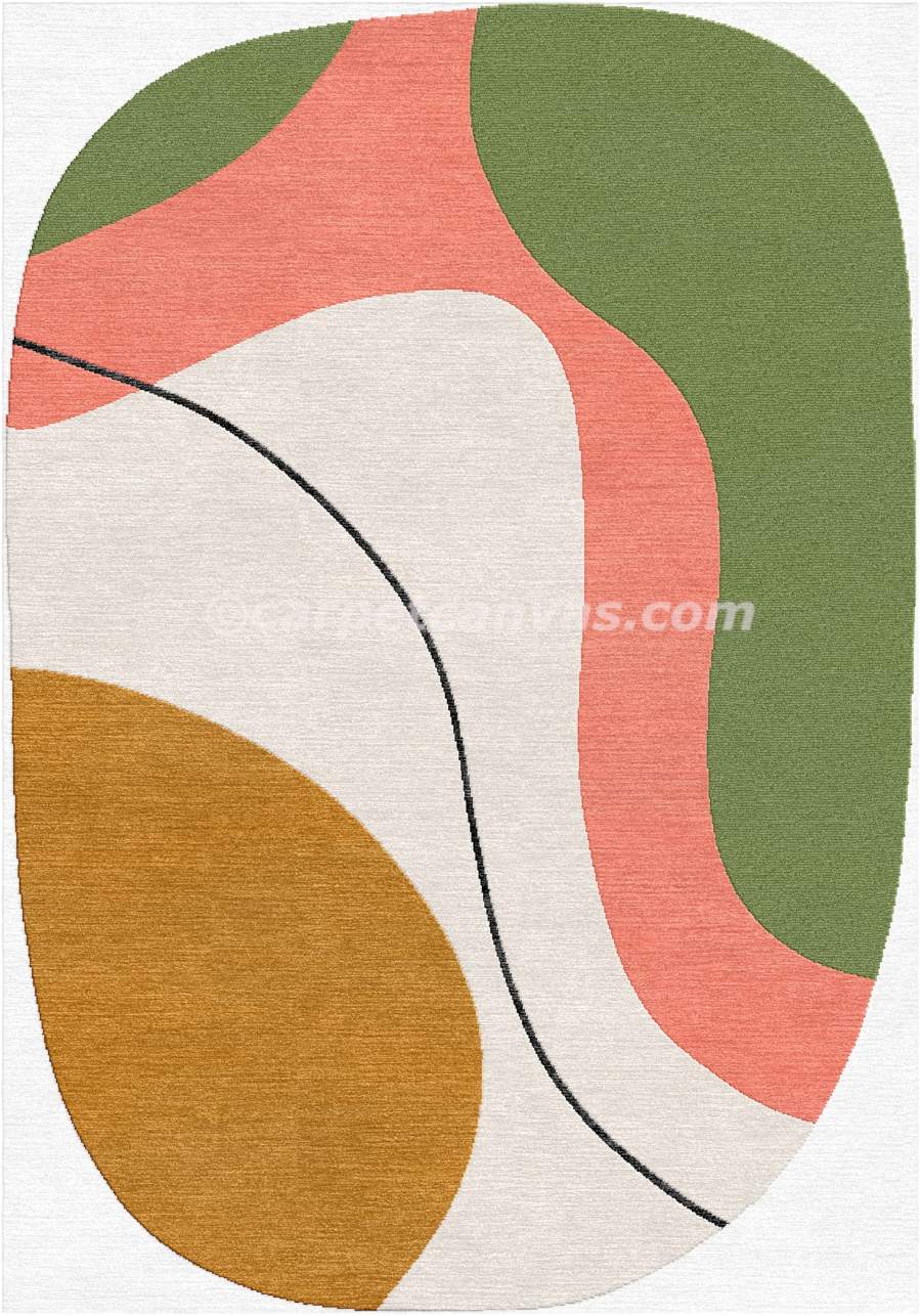 Hand tufted wool rug - Lava
