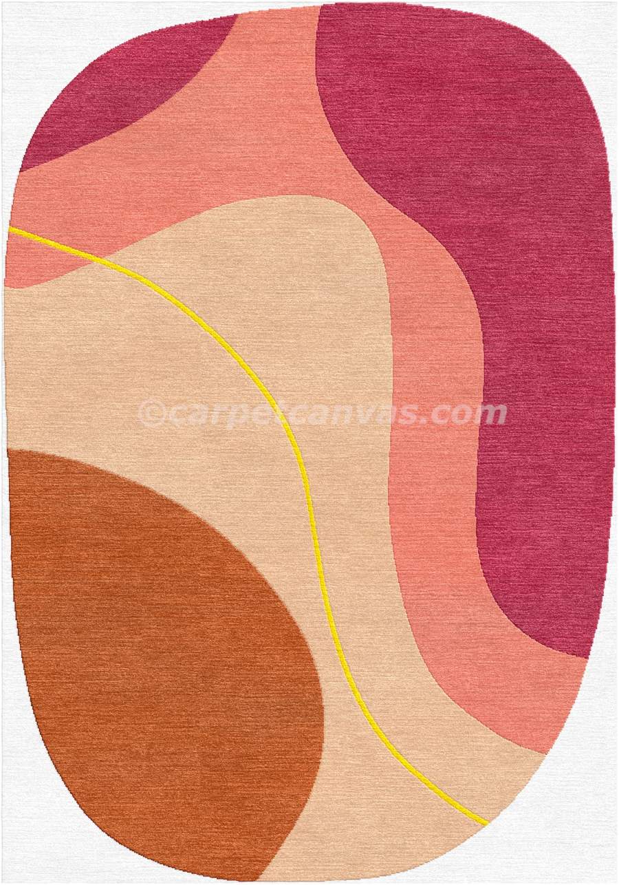 Hand tufted wool rug - Lava