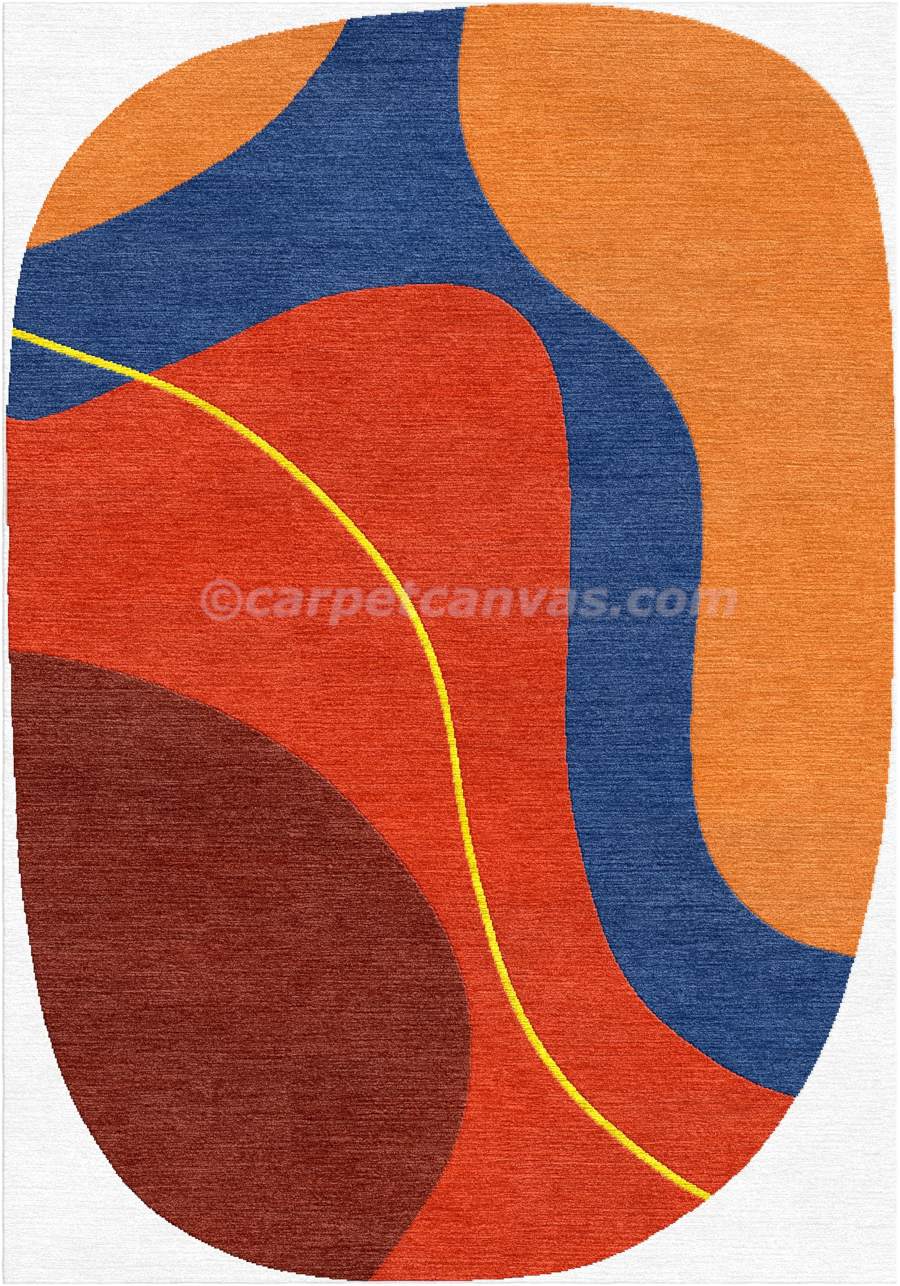 Hand tufted wool rug - Lava