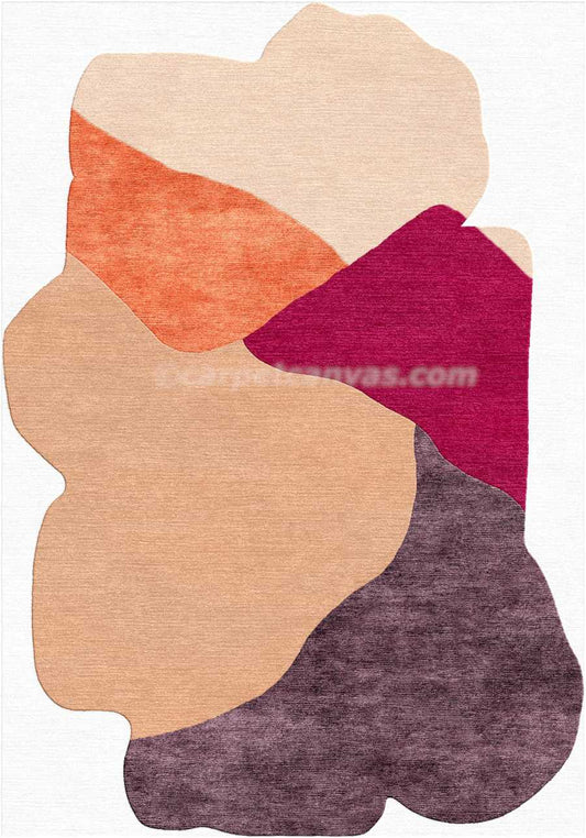 Hand tufted wool rug - Rustic