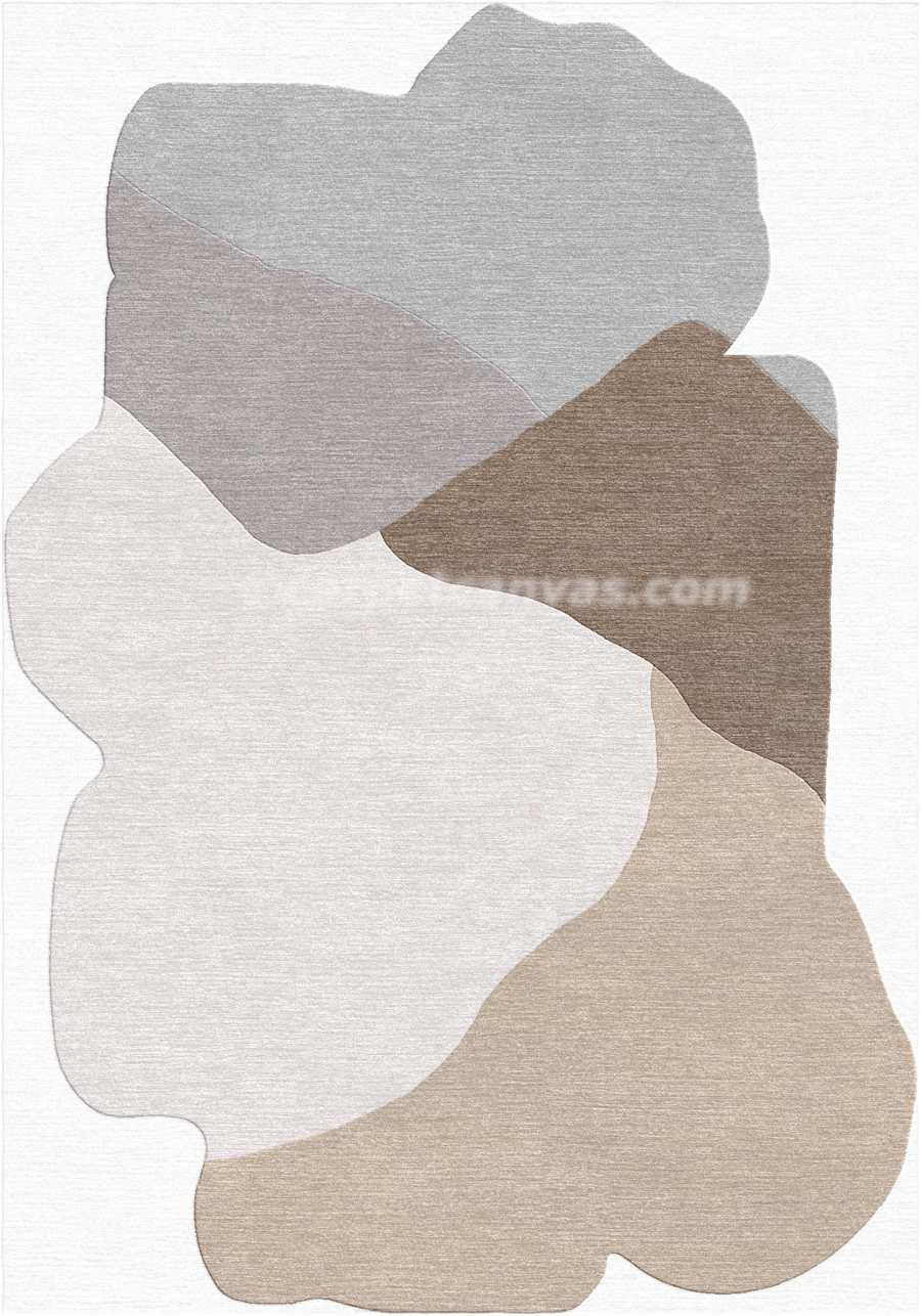 Hand tufted wool rug - Rustic