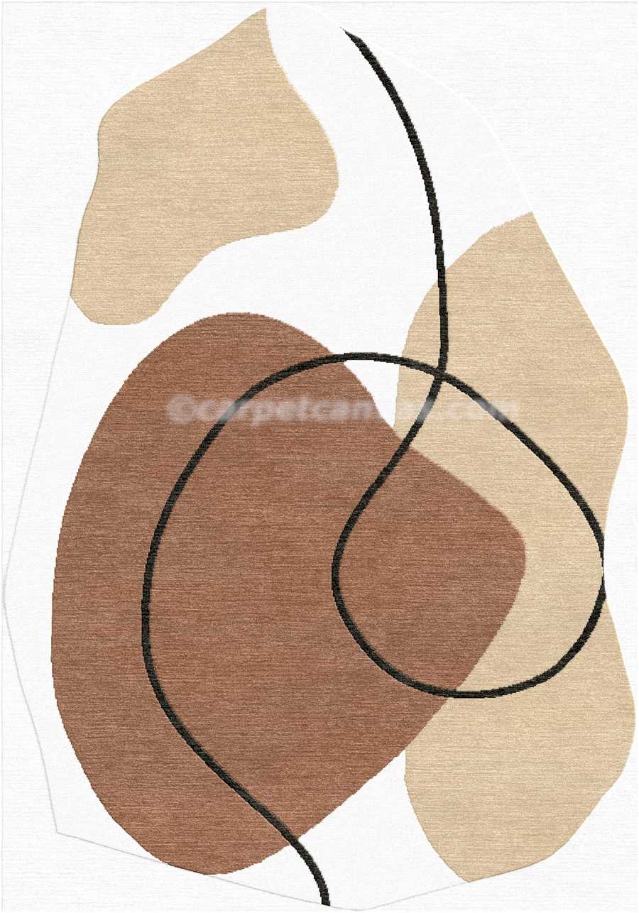 Hand tufted wool rug - Waves