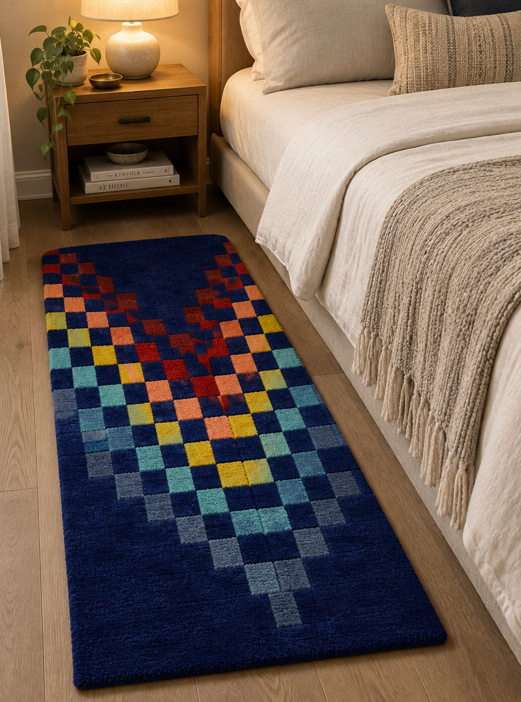 Bedside Runner - Pixel Drift