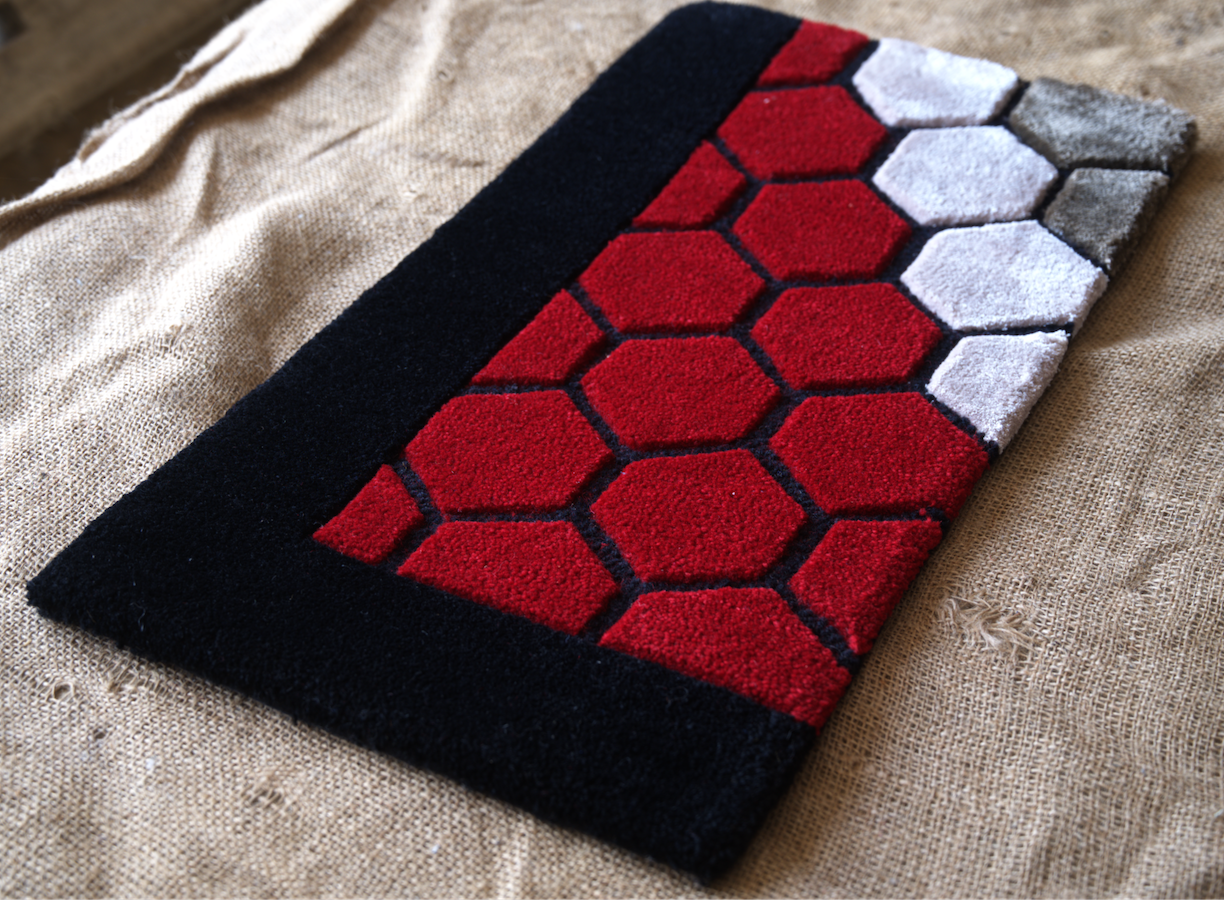Hand Tufted-Surface-Wool-tencel