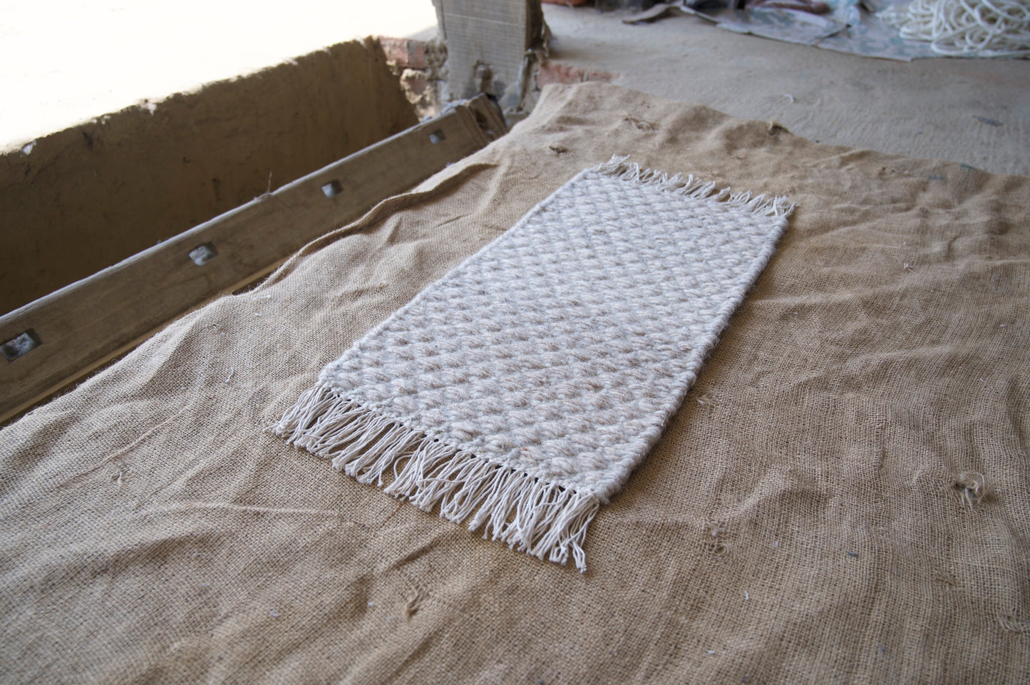 Punja Loom Flat Weave Surface Wool